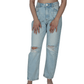 ALCOTT Womens Bottoms S / Blue ALCOTT - Ripped High Waist Denim