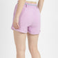 ALCOTT Womens Bottoms ALCOTT - Solid belt rope deisgn shorts
