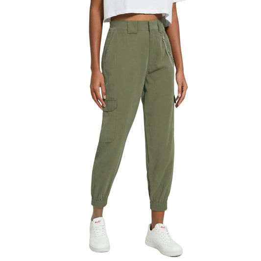 ALCOTT Womens Bottoms M / Green / 30 ALCOTT - Solid Cargo pockets pants