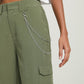 ALCOTT Womens Bottoms ALCOTT - Solid Cargo pockets pants