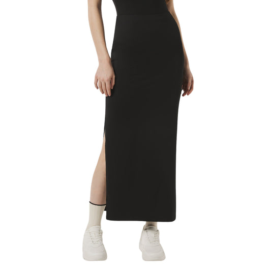 ALCOTT Womens Bottoms XL / Black / 34W ALCOTT - Solid long side split skirt