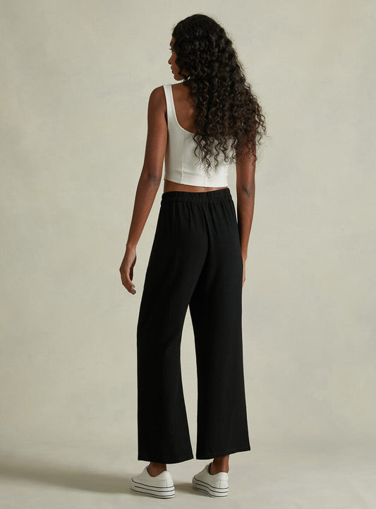 ALCOTT Womens Bottoms XL / Black / 34W ALCOTT - Straight leg solid plain pants