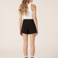 ALCOTT Womens Bottoms ALCOTT - Thick solid assymetrical skort