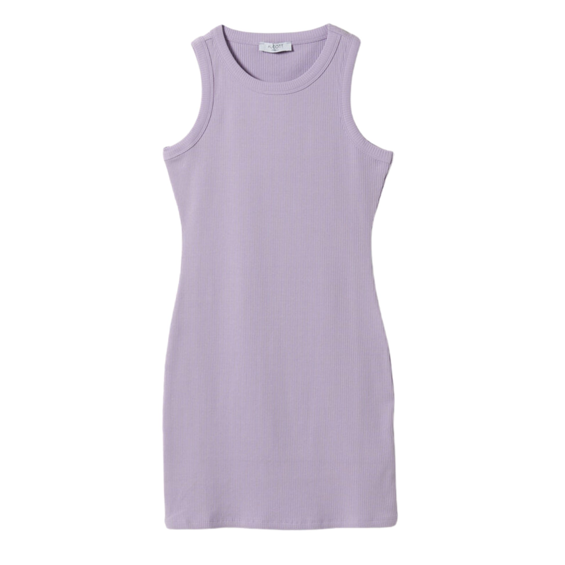 ALCOTT Womens Dress XS / Purple ALCOTT - Basic Ribbed Dress