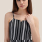 ALCOTT Womens Overall L / Multi-Color ALCOTT - Long Jumpsuit With Square Neckline