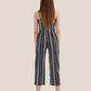 ALCOTT Womens Overall L / Multi-Color ALCOTT - Long Jumpsuit With Square Neckline
