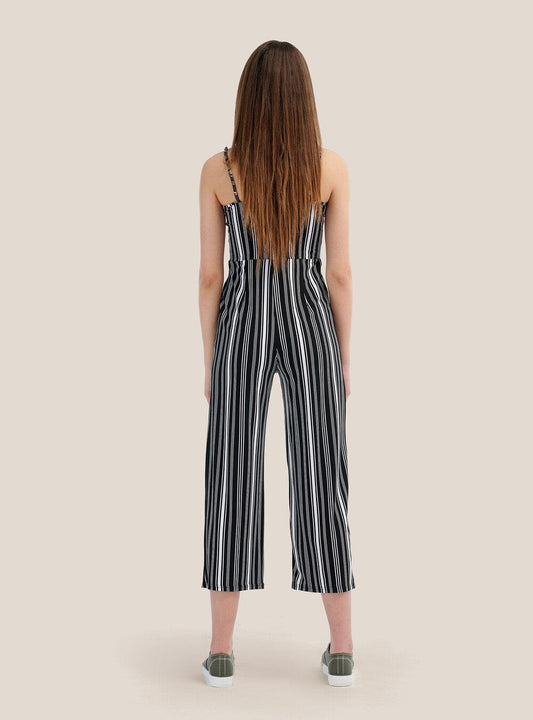 ALCOTT Womens Overall L / Multi-Color ALCOTT - Long Jumpsuit With Square Neckline