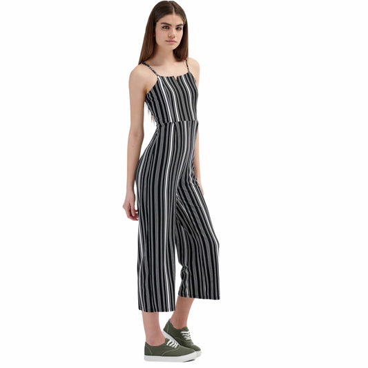 ALCOTT Womens Overall L / Multi-Color ALCOTT - Long Jumpsuit With Square Neckline