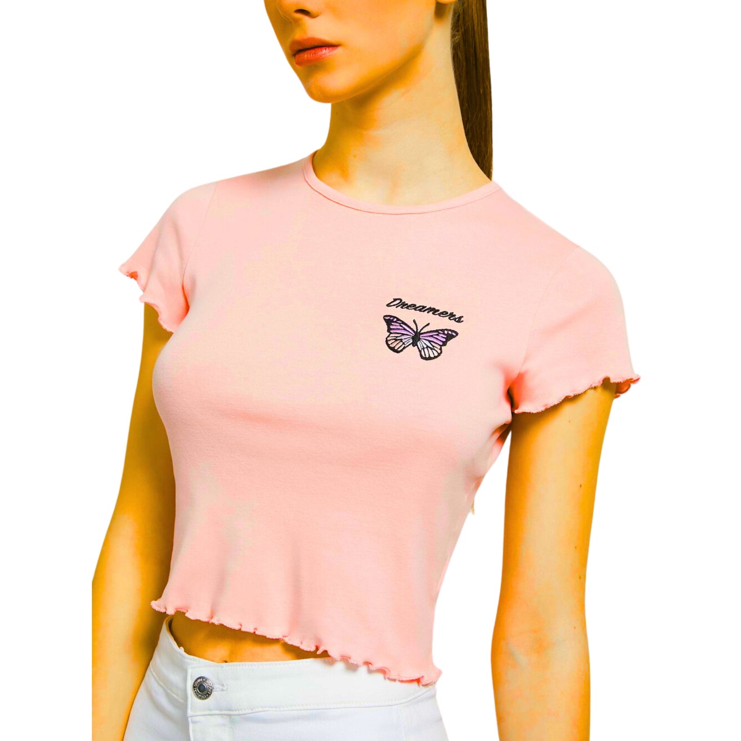 ALCOTT Womens Tops ALCOTT - Butterfly design T-shirt