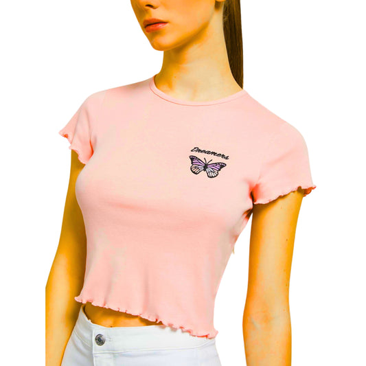 ALCOTT Womens Tops ALCOTT - Butterfly design T-shirt