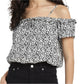 ALCOTT Womens Tops XS / Multi-Color ALCOTT - Dotted design Off shoulder top