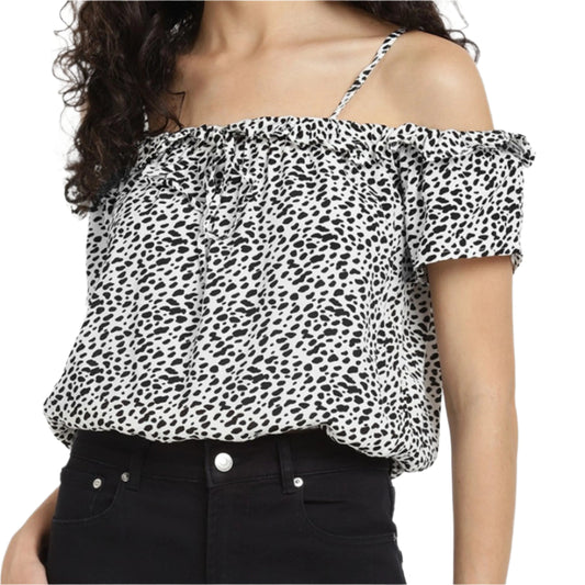 ALCOTT Womens Tops XS / Multi-Color ALCOTT - Dotted design Off shoulder top