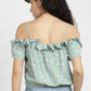 ALCOTT Womens Tops S / Multi-Color ALCOTT - Floral Printed Off-Shoulder Blouse