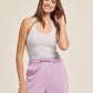 ALCOTT Womens Tops XS / Light Grey ALCOTT - Ribbed cotton simple tank top