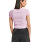ALCOTT Womens Tops ALCOTT - Simple embroidered t-shirt