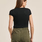 ALCOTT Womens Tops ALCOTT - Simple embroidered t-shirt