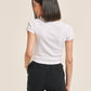 ALCOTT Womens Tops ALCOTT - Simple embroidered t-shirt