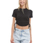 ALCOTT Womens Tops ALCOTT - T-shirt With Adjustable Drawstring