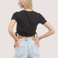 ALCOTT Womens Tops ALCOTT - T-shirt With Adjustable Drawstring