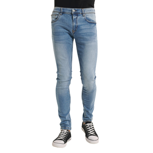 ALCOTT - Skinny cotton solid denim