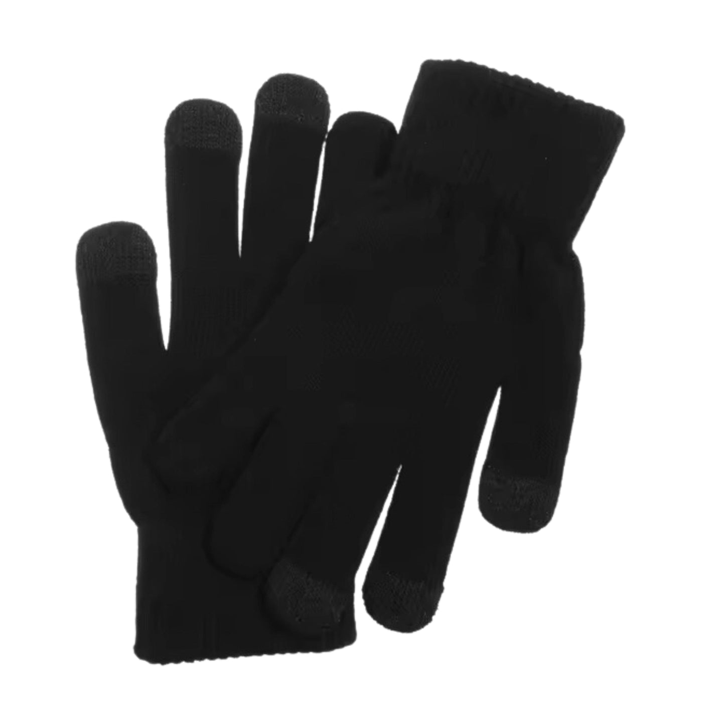 ALFANI Gloves & Earmuffs Black ALFANI - Men Knit Space-Dyed Winter Gloves