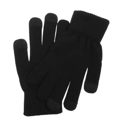 ALFANI Gloves & Earmuffs Black ALFANI - Men Knit Space-Dyed Winter Gloves