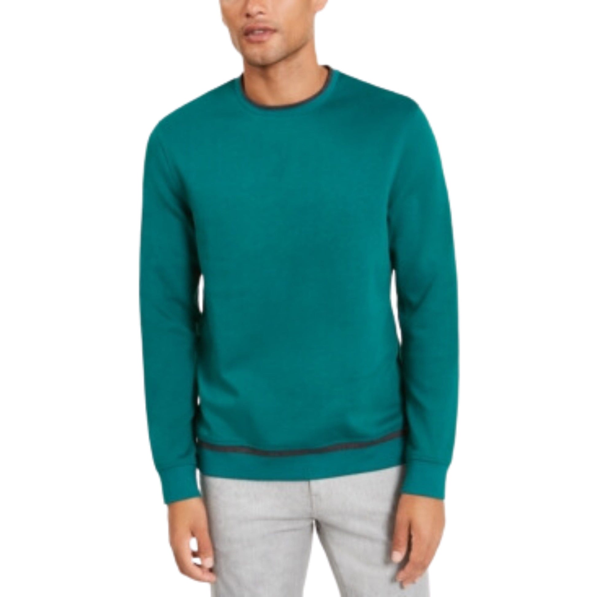 ALFANI Mens Tops L / Green ALFANI - Knit Long Sleeves Sweatshirt