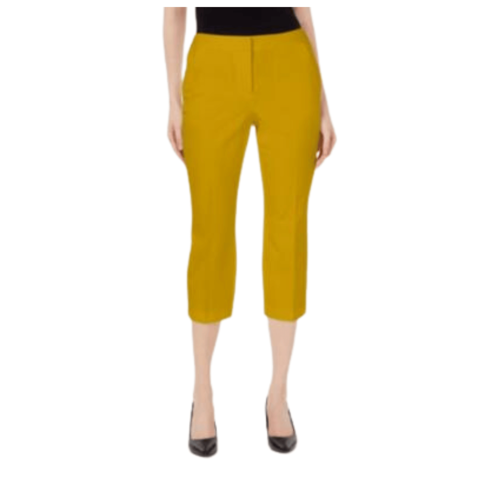 ALFANI Womens Bottoms Petite S / Yellow / 26 ALFANI -  Casual Capri