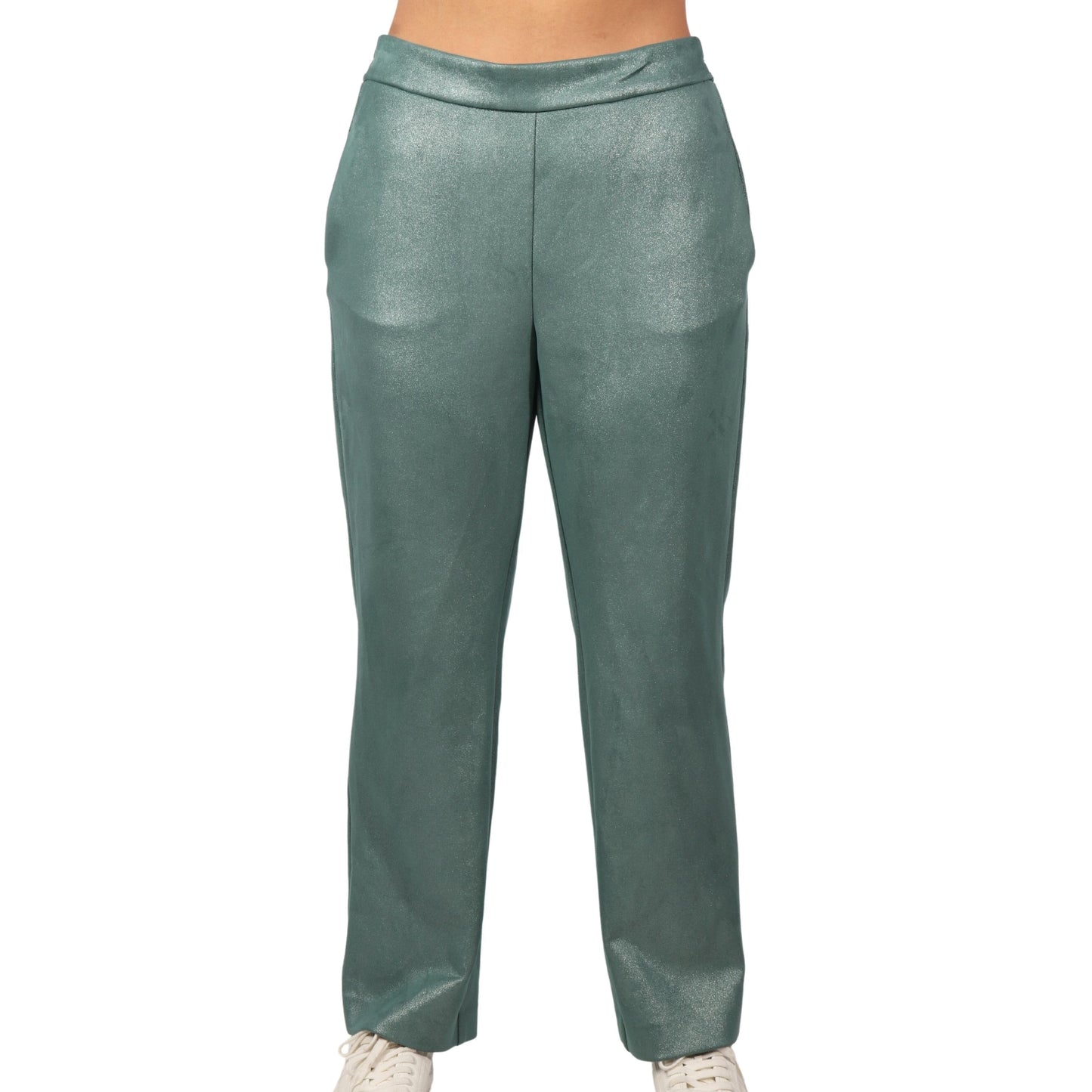 ALFANI Womens Bottoms M / Green ALFANI - Velvet Women Pant