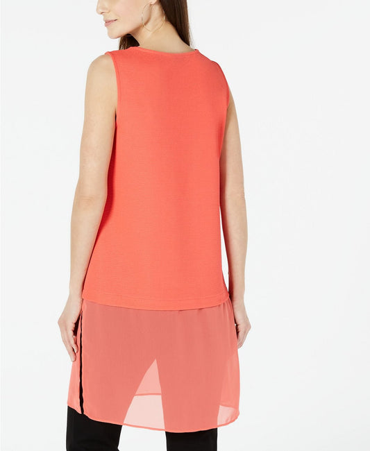 ALFANI Womens Tops Petite S / Orange ALFANI - Sleeveless Blouse