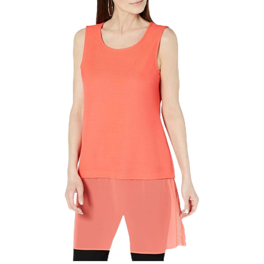 ALFANI Womens Tops Petite S / Orange ALFANI - Sleeveless Blouse