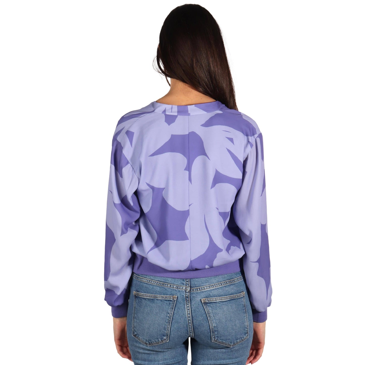 ALFANI Womens Tops XS / Purple ALFANI - Wrap Floral Blouse