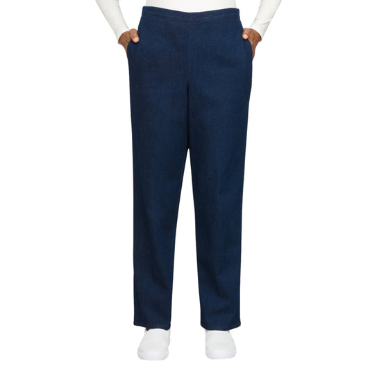 ALFRED DUNNER Womens Bottoms L / Dark blue / 30 ALFRED DUNNER - Corduroy Classic Fit Pants denim