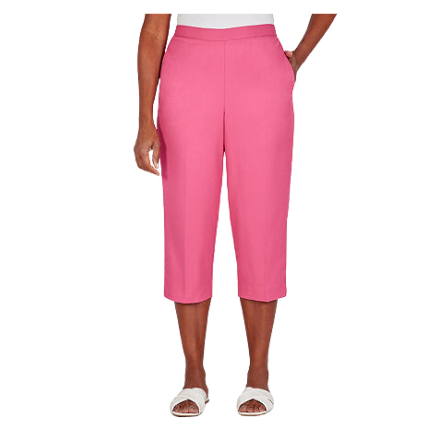 ALFRED DUNNER Womens Bottoms M / Pink ALFRED DUNNER - Siesta Key Capris