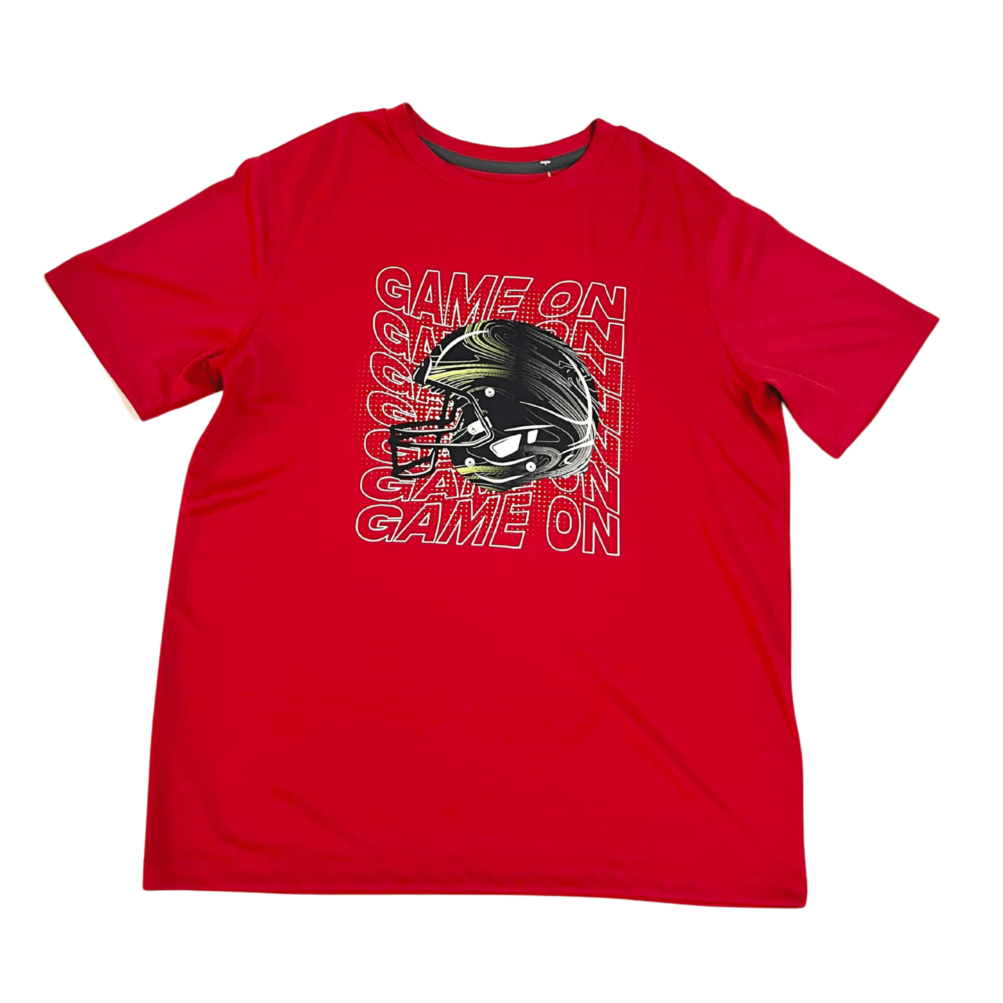 ALL IN MOTION Boys Tops L / Red ALL IN MOTION - Football Game On T Shirt