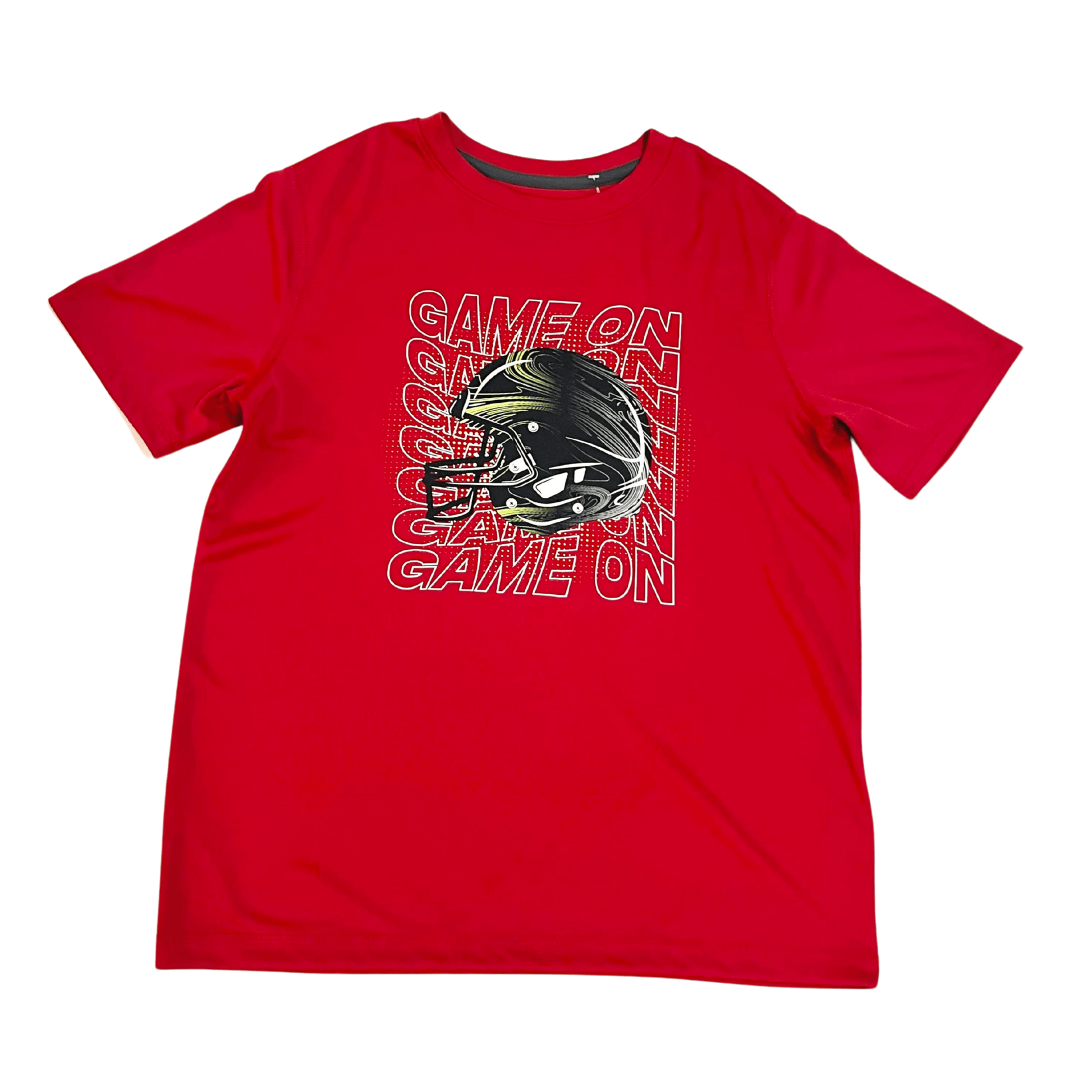 ALL IN MOTION Boys Tops L / Red ALL IN MOTION - Football Game On T Shirt