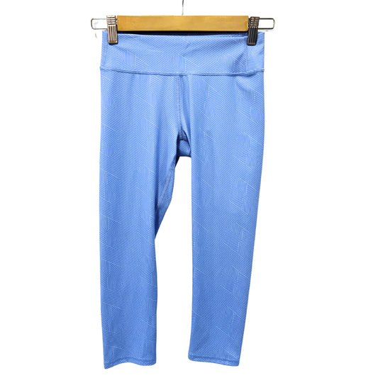 ALL IN MOTION Girls Bottoms L / Blue ALL IN MOTION - Geometric design solid leggings