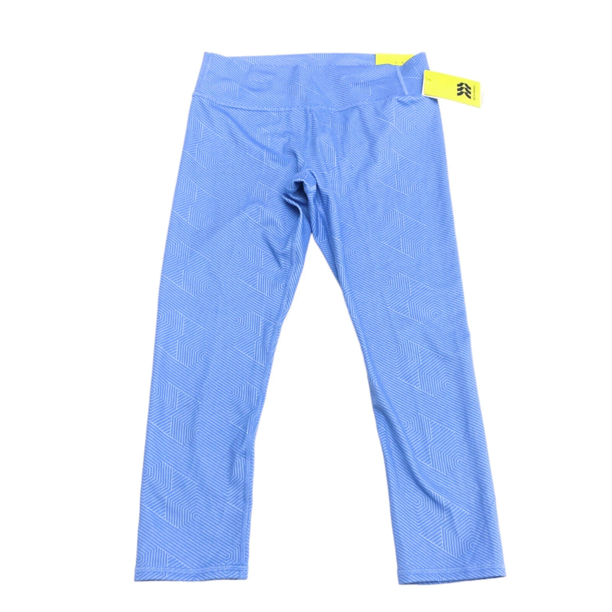ALL IN MOTION Girls Bottoms L / Blue ALL IN MOTION - Geometric design solid leggings