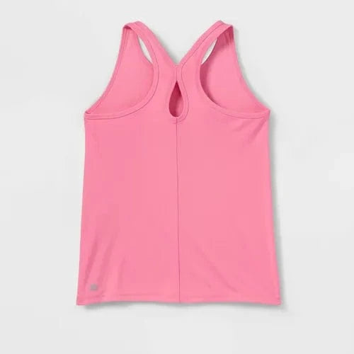 ALL IN MOTION Girls Tops XL / Pink ALL IN MOTION  -  Printed Sleeveless Tank Top
