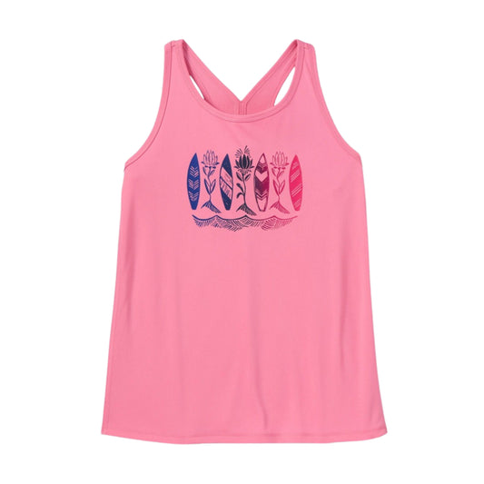 ALL IN MOTION Girls Tops XL / Pink ALL IN MOTION  -  Printed Sleeveless Tank Top