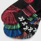 ALL IN MOTION Socks 19-23 / Multi-Color ALL IN MOTION - Kids - No Show Athletic 6 pk Socks
