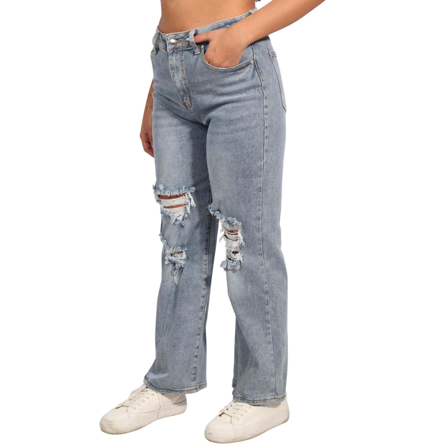 ALMOST FAMOUS Womens Bottoms L / Blue ALMOST FAMOUS - Women's Jeans