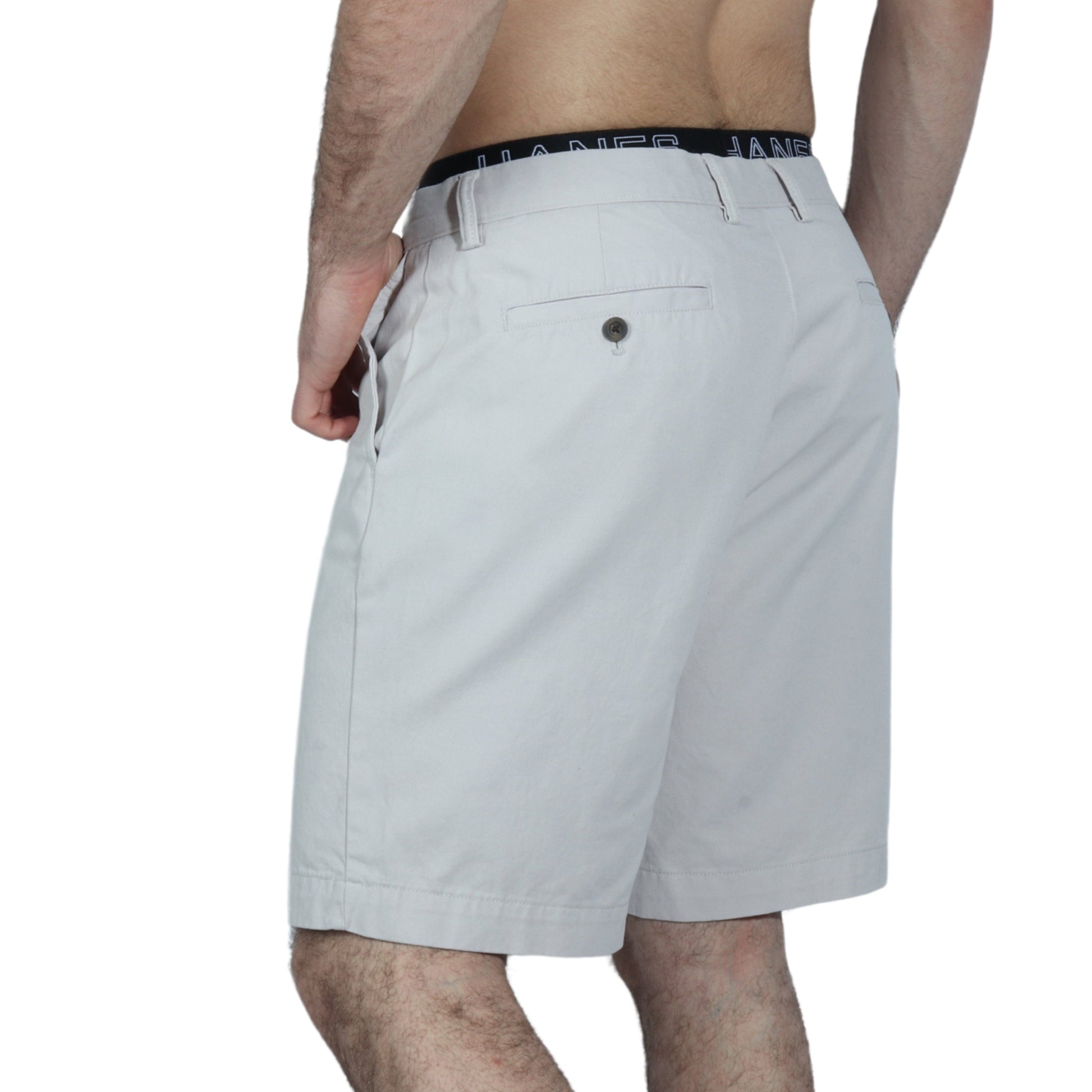 AMAZON ESSENTIALS Mens Bottoms L / Beige AMAZON ESSENTIALS - Belt Loops Short