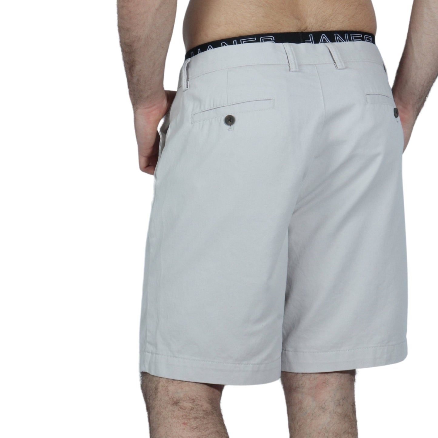 AMAZON ESSENTIALS Mens Bottoms L / Beige AMAZON ESSENTIALS - Belt Loops Short