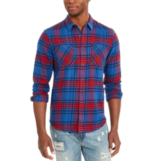 AMERICAN RAG Mens Tops S / Multi-Color AMERICAN RAG - Brady Plaid Layering Button-Down Shirt