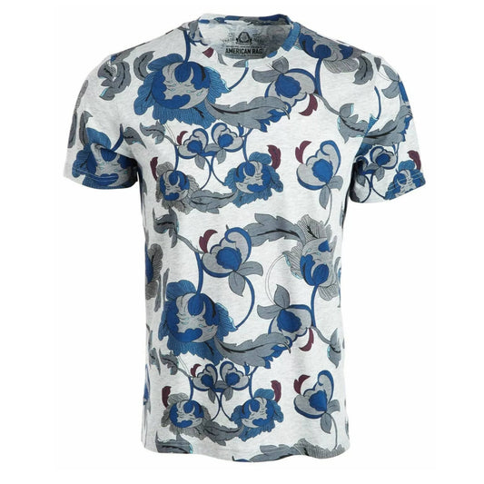 AMERICAN RAG Mens Tops S / Multi-Color AMERICAN RAG - Floral Print Crew Neck T-Shirt