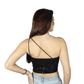 AMISU Womens Tops AMISU - One Shoulder Sequin Crop Top