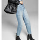 AND NOW THIS Womens Bottoms XS / Blue AND NOW THIS - Front-Seam Barrel Jeans