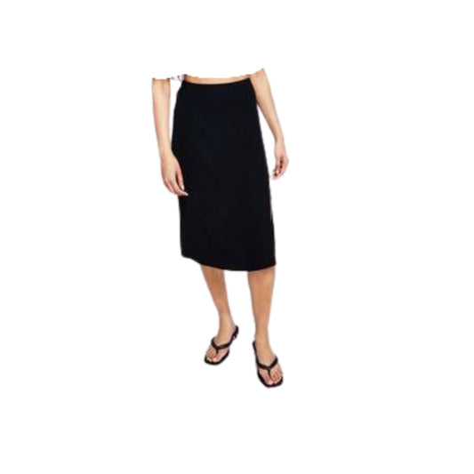 AND NOW THIS Womens Bottoms M / Black AND NOW THIS - Side Slit MIDI Skirt