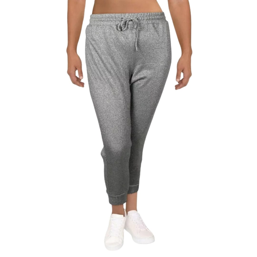 ANNE KLEIN Womens Bottoms ANNE KLEIN - Threaded Metallic Jogger Pants